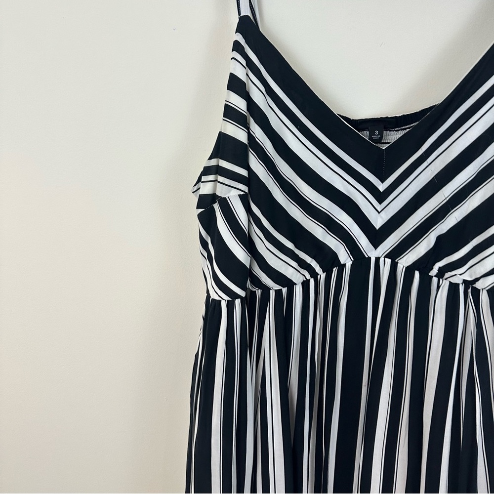 Torrid Black & White Stripe Challis Dress Size 3X Plus Women's - Picture 3 of 7